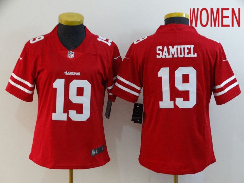 Women San Francisco 49ers #19 Samuel Red Nike Vapor Untouchable Limited NFL Jersey